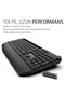 IBK-272QU Kablosuz Ofis Klavye | Çoklu Bağlantı Sessiz Bluetooth 5.0 + 2.4GHz 114 Tuş Tablet Standı - 4