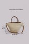Nerina Genuine Leather Detailed Soft Rope Straw Look Women's Bag–Shoulder and Crisscross Straps Stylish Bag - 7