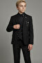 Slim Fit Boy's Chain Detail Suit / No Shirt