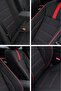 Onyx Red Thai Feather Front 2 Car Seat Covers (Doblo Van-Panelvan 1+1-Fiorino-Combo Compatible) - 2