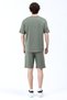 Men's John Borners Printed Oysho Fabric Shorts and T-Shirt Set Green - 26Y 7819 - 4