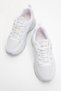 Lace-Up Women's Sports Shoes White Gray - 5