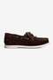 Women's Genuine Suede Lace-Up Loafers Casual Shoes Torin Brown - 3