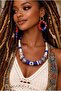 Nepal Glass Bead Design Glass Bead Earrings