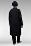 1733 Plus Size Zippered Hijab Swimsuit - Black - 6