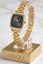 Lyra Black Dial Gold Cord Women's Wristwatch
