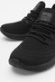 Men's Lace-Up Knitwear Sports Shoes Black Black - 3