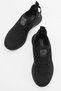 Men's Lace-Up Knitwear Sports Shoes Black Black - 4