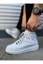 Jy206 Ottawa Lace-Up Orthopedic Sole Skin Men's Sports Boots Cbt White - 3