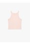 Ribbed Halter Neck Sleeveless Cotton Crop Tank Top - 4