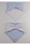 Double-Sided Cotton Baby Bib Drool Cloth Scarf Organic Multipurpose 2-Pack - 3