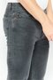 بنطلون جينز رجالي قابل للتمدد بقصّة عادية، رمادي - 2