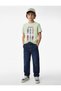 Cotton Crew Neck Short Sleeve Printed T-Shirt