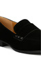Studded Suede Loafers in Black - 5