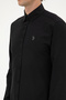 Men's Black Long Sleeve Basic Shirt 50316723-Vr046 - 7
