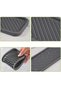 Set of 3 Gray Silicone Oil Pot Mats Non-Slip Oil Pot Vinegar Pot Kitchen Organizer 22.8 cm - 6