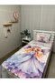 Princess Patterned Baby Kids Single Pique and Pillowcase Bedspread Set - 3