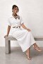 Textured Crop and Midi Skirt Set - 3