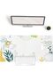 Large Mouse Pad, Green White Waterproof Desk Mat, Double Sided Gaming Mousepad - 8