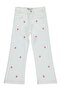Strawberry Embroidered Pants for 6-9 Years Old - Off-White - 2