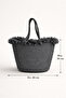 Serena Handmade Straw-Looking Knitted Bag Daily Use Stylish Women's Shoulder Bag - 8
