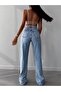Women's Wide Leg Jean - 100% Cotton Bohemian Style Wide-Leg Pants - 2
