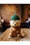 Bear Shaped Borosilicate Glass Mugs with Silicon LID and PP Straw