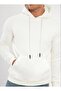 Unisex Standard Cut 3 Thread Ribbed Hooded Cotton Sweatshirt with Fleece Inside - 6