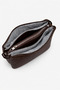 Women's Brown 7-Compartment Crossbody Leather Shoulder Bag — Multi-Compartment Zippered Daily Use Hand and Shoulder Bag - 4