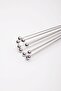 Adjustable Stainless Steel Metal Bead Ball End Sauce Stirrer and Egg Beater - 4