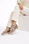 Women's Genuine Leather Mink Sneaker Daily Comfortable Stylish Metallic Detailed Sports Shoes - 7