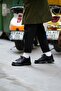 Tyler Model Genuine Leather Handmade Black Sneaker Shoes - 2