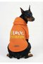 Cat and Dog Outfit & Gown - Orange Hoodie I Love My Human