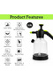 Auto Family 2.5L Hand Pump Pressure Sprayer Bottle – Garden Plant Mister, Adjustable Nozzle - 5