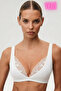 حمالة صدر بيضاء دانتيل Vurgulu Triangle Bralet - تصميم ناعم وقصة أنيقة