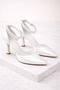 Ankle-High Stone-Heeled Shoes.