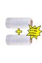 25 cm 17 Mic. Transparent Stretch Pallet - 1000Gr/300Mt 2 Pieces