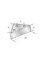 4 Pcs Triangle, Table, Cabinet Pyramid Furniture Leg 3 cm Black 4 Pcs - 4