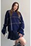 Women's Plaid Elite Sweater Dark Blue 2613 - 4