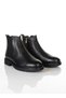 ®   I 100-101 Montra Casual Zippered Black 100% Genuine Leather 4 Season Men's Boots Chelsea Shoes - 5