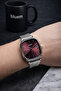 Axis Series - Burgundy Dial Steel Case & Strap Men's Wristwatch