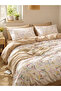 100% Cotton Double Duvet Cover Set Lanure Cream - 2