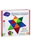 Wooden Triangle Puzzle 7 Colors 25 Pieces 36m+