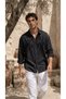 Men's Half Oversize Muslin Shirt - 5