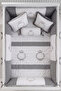 Baby Sleeping Set Duvet Cover Set 60X120 Crown Gray - 3