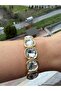 Stylish Steel Bracelet with Rubber Band, Does Not Tarnish. 21 cm - 3