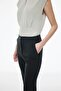 Fiors regular fit standard length flare leg black women's trousers - 3