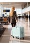Kids Luggage Ride-On Suitcase, ABS Hard Shell Trolley Case with Cup Holder & Side Hook - 2