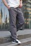 Comfortable Cut Men's Smoked Trousers with Leg Detail 6532 - 6