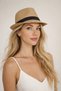 Premium Straw Fedora Hat Unisex - Band Detail Michael Jackson - 6